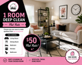 one room deep cleaning flat rate