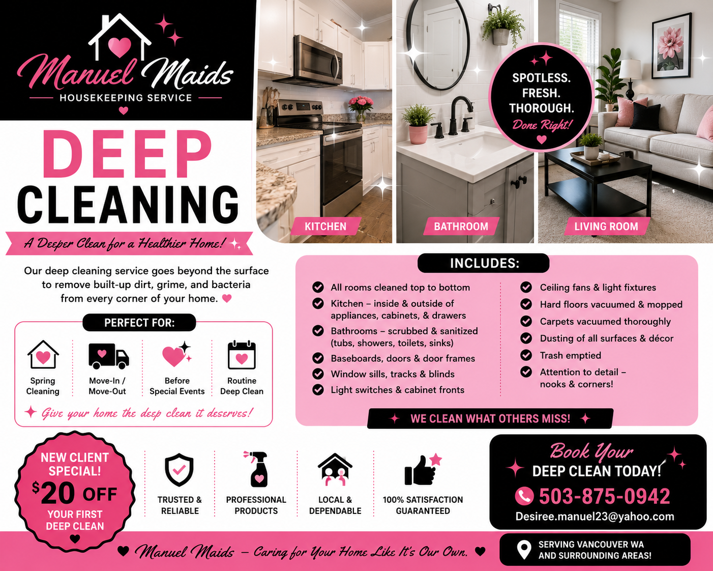 deep cleaning